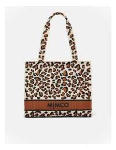 Blondie Boxy Tote Bag in Leopard