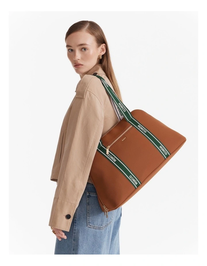 Squad Tote Bag in Walnut image 2