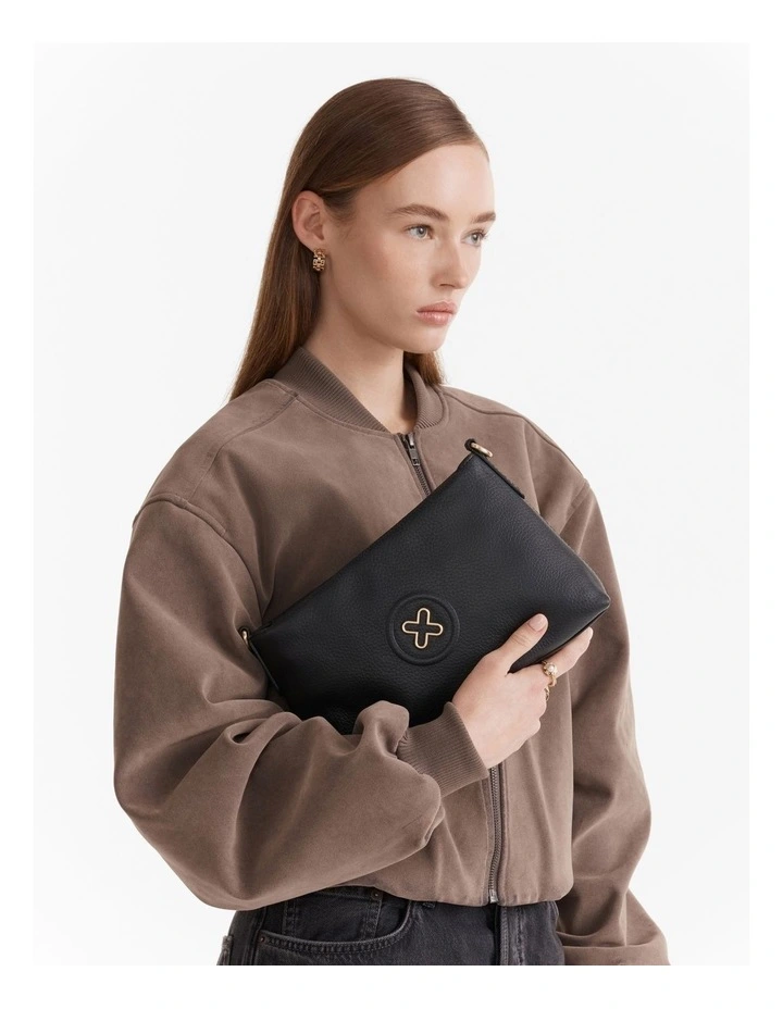Bay Strap Crossbody Bag in Black image 4