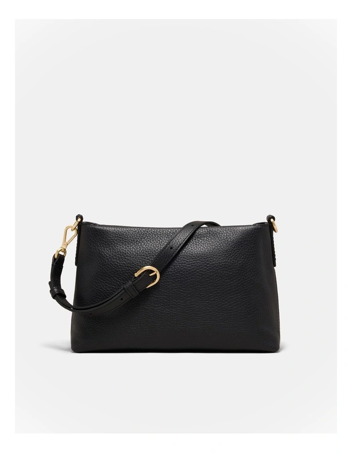 Bay Strap Crossbody Bag in Black image 5
