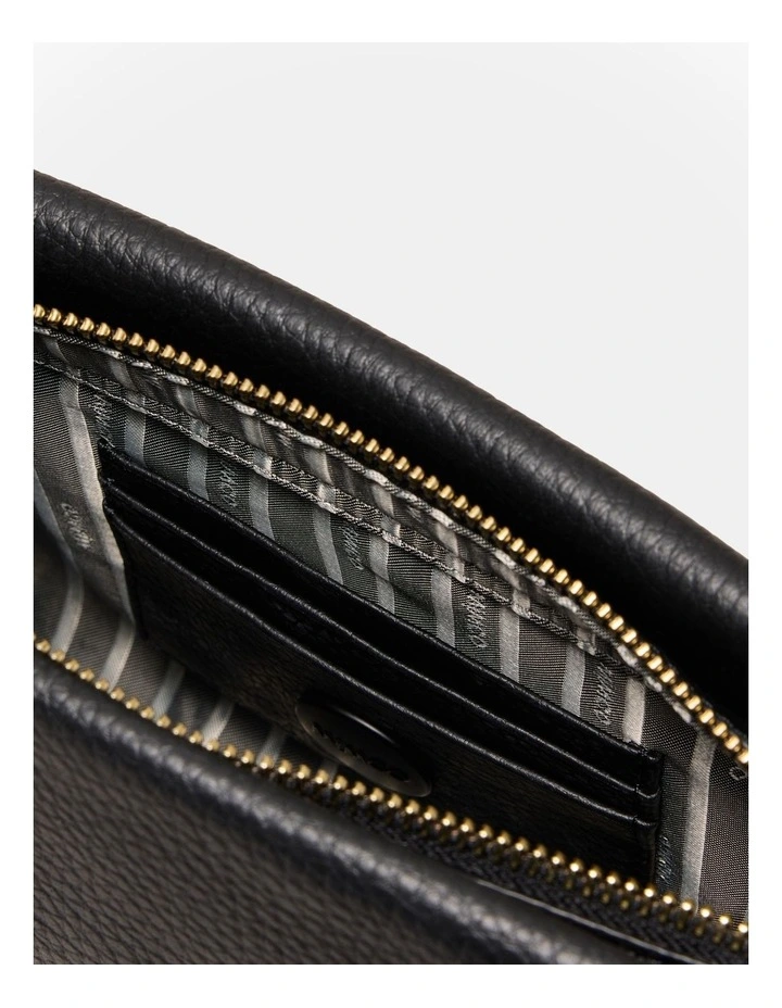 Bay Strap Crossbody Bag in Black image 7