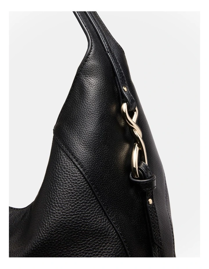 Heirloom Hobo Bag in Black Light Gold image 6