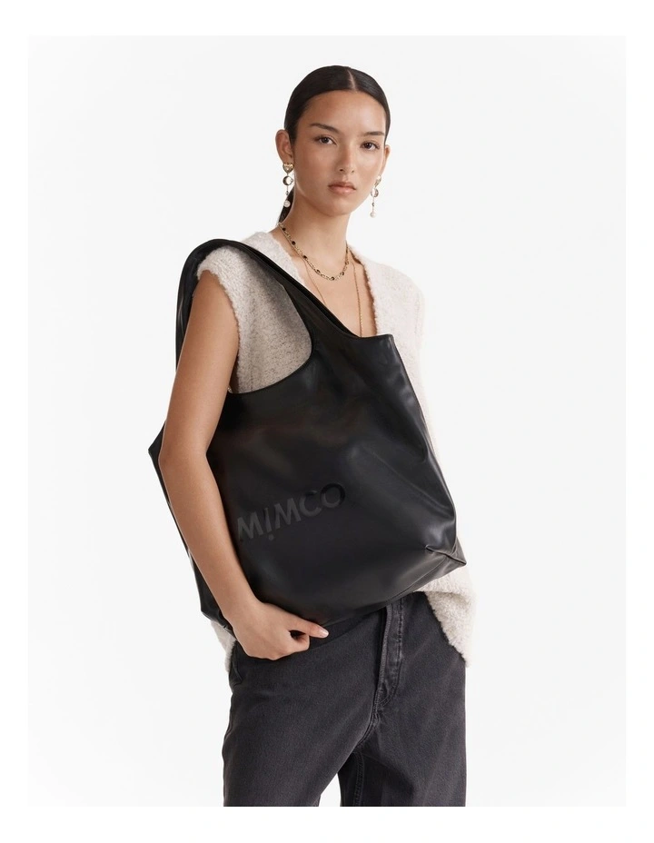 Brittany Tote Bag in Black image 2