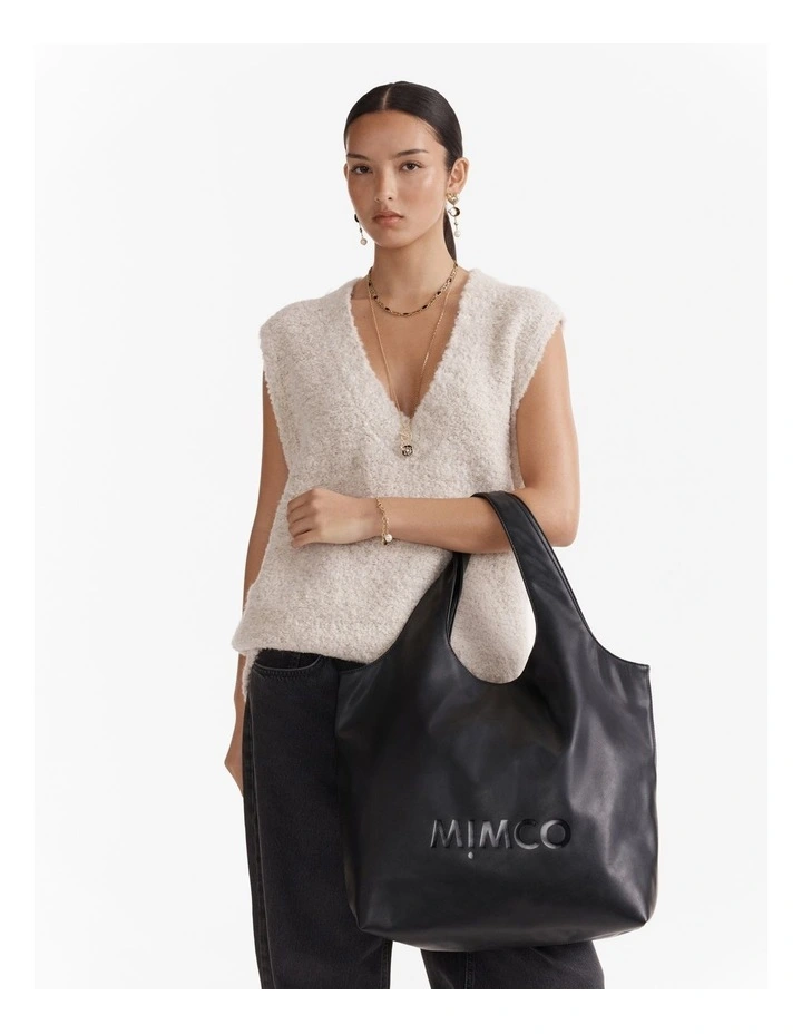 Brittany Tote Bag in Black image 4
