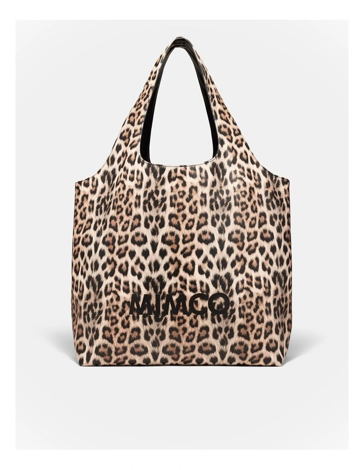 Brittany Tote Bag in Leopard image 1