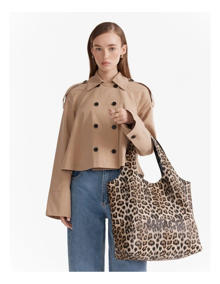 Brittany Tote Bag in Leopard image 4