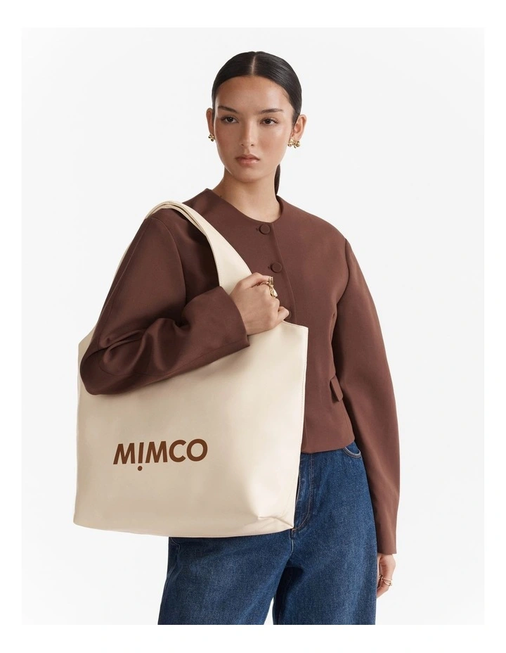 Brittany Tote Bag in Beige image 2