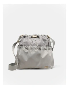 Cady Bucket Crossbody Bag in Grey Sky
