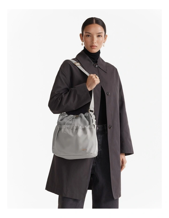 Cady Bucket Crossbody Bag in Grey Sky image 2