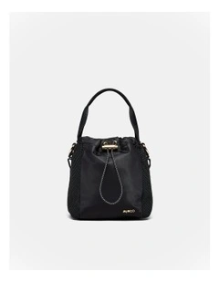 Cady Mini Bucket Crossbody Bag in Black