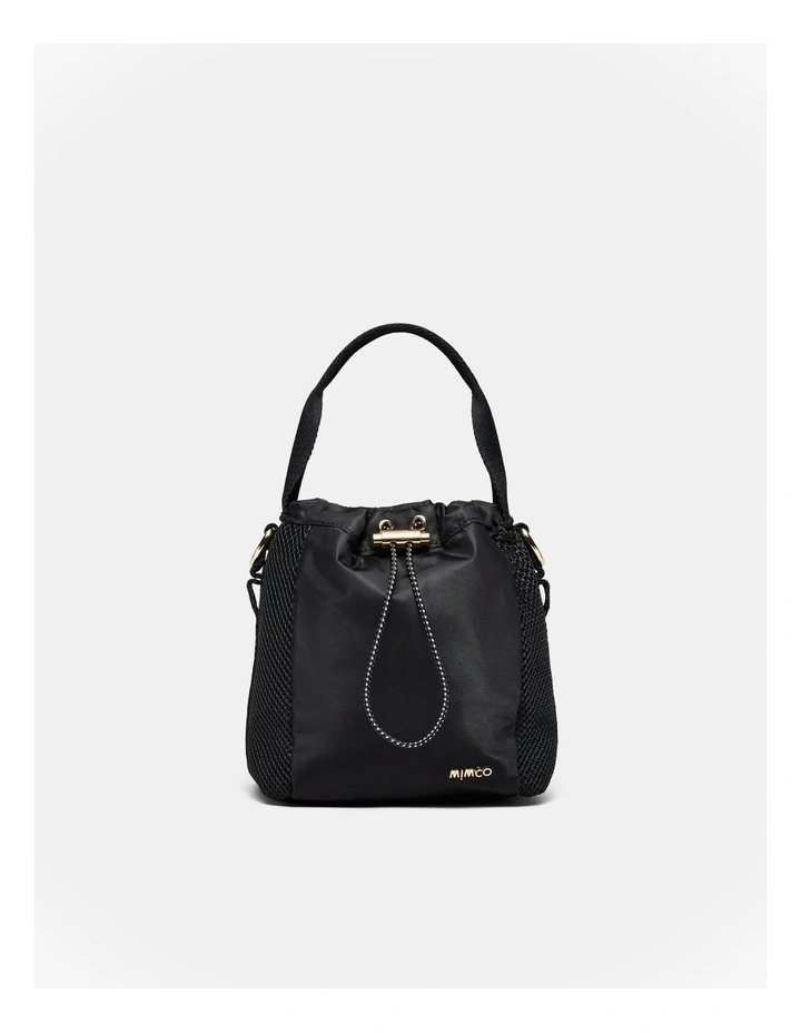 Cady Mini Bucket Crossbody Bag in Black image 1