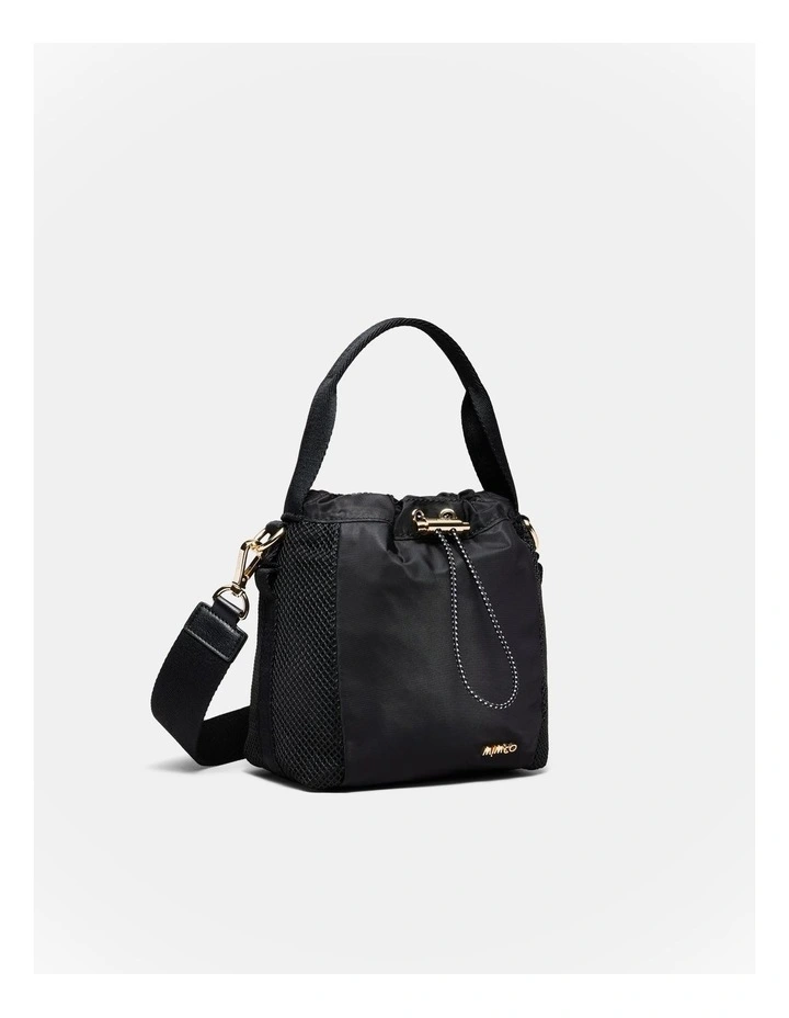 Cady Mini Bucket Crossbody Bag in Black image 3