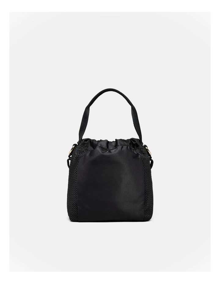 Cady Mini Bucket Crossbody Bag in Black image 5