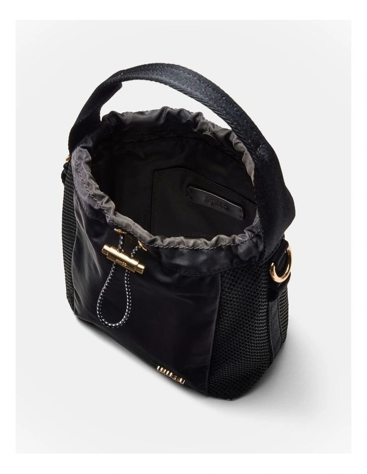 Cady Mini Bucket Crossbody Bag in Black image 7