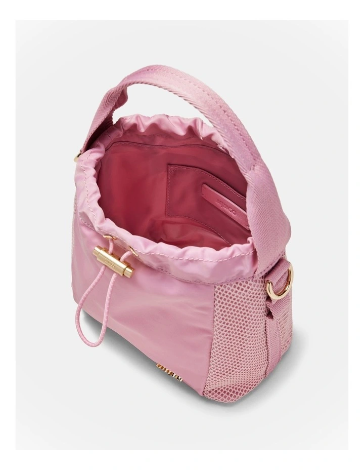 Cady Mini Bucket Crossbody Bag in Pink Dust image 7