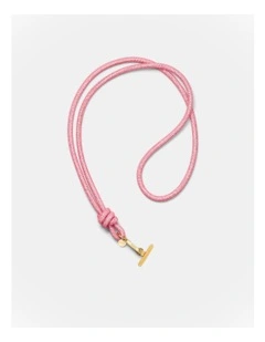 Sparkle Knot Phone Crossbody Strap in Flamingo