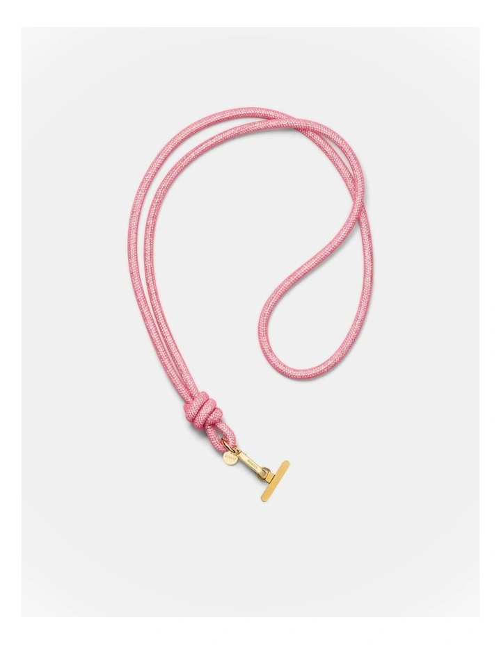 Sparkle Knot Phone Crossbody Strap in Flamingo image 1