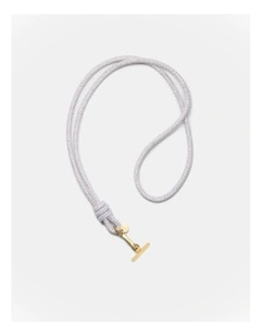 Sparkle Knot Phone Crossbody Strap in Silver