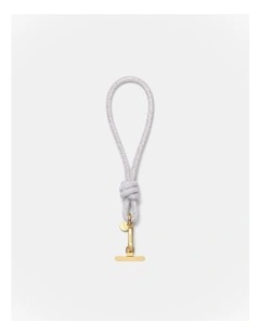 Sparkle Knot Phone Wrist Strap in Silver