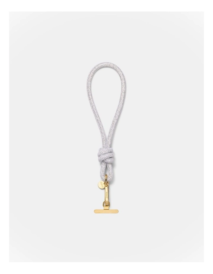 Sparkle Knot Phone Wrist Strap in Silver image 1