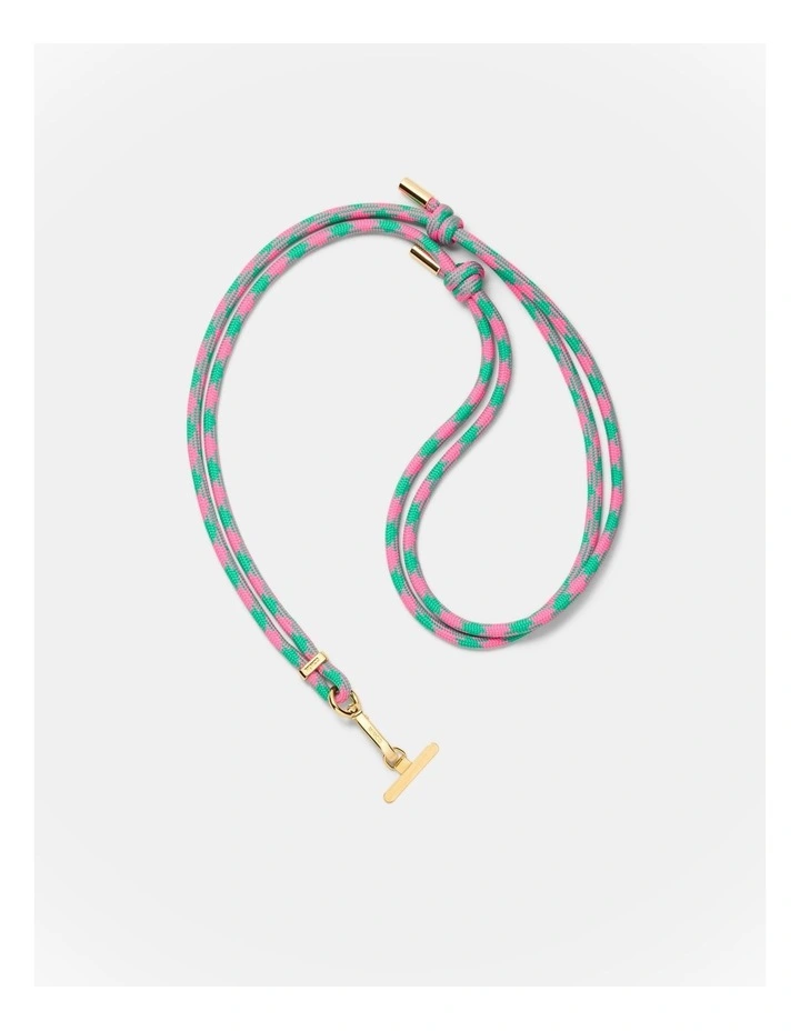 Bungee Knot Phone Crossbody Strap in Flamingo image 1