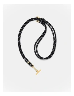 Bungee Knot Phone Crossbody Strap in Black