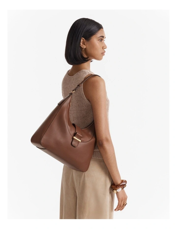 Chelsea Small Hobo Bag in Walnut image 2