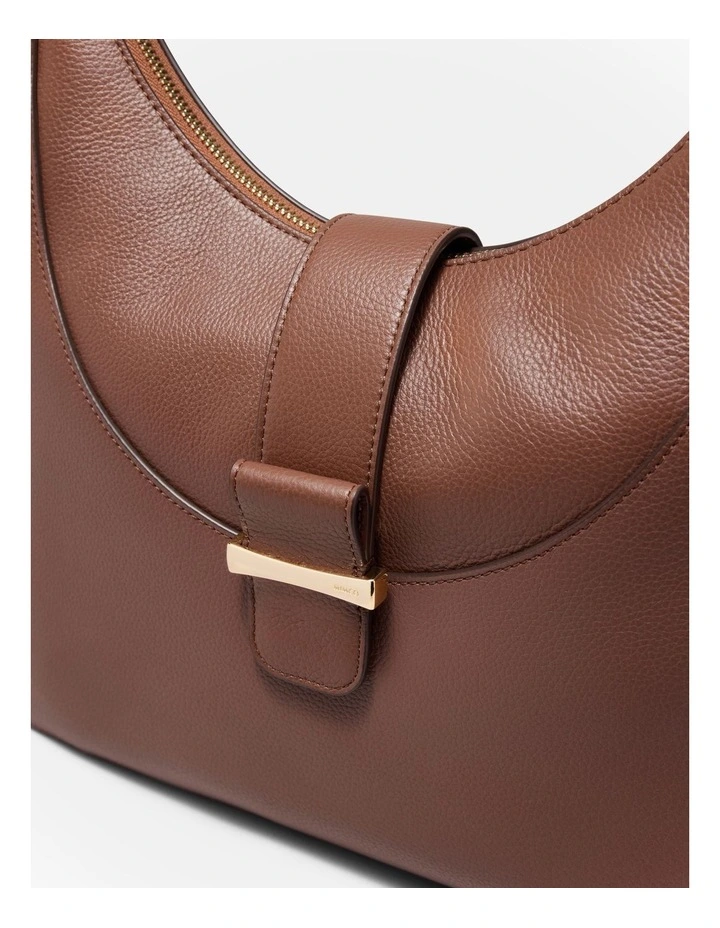 Chelsea Small Hobo Bag in Walnut image 5