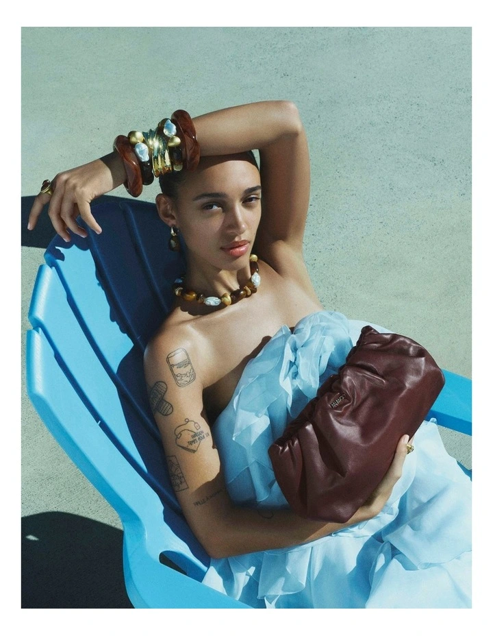 Alina Shoulder Bag in Mahogany image 2