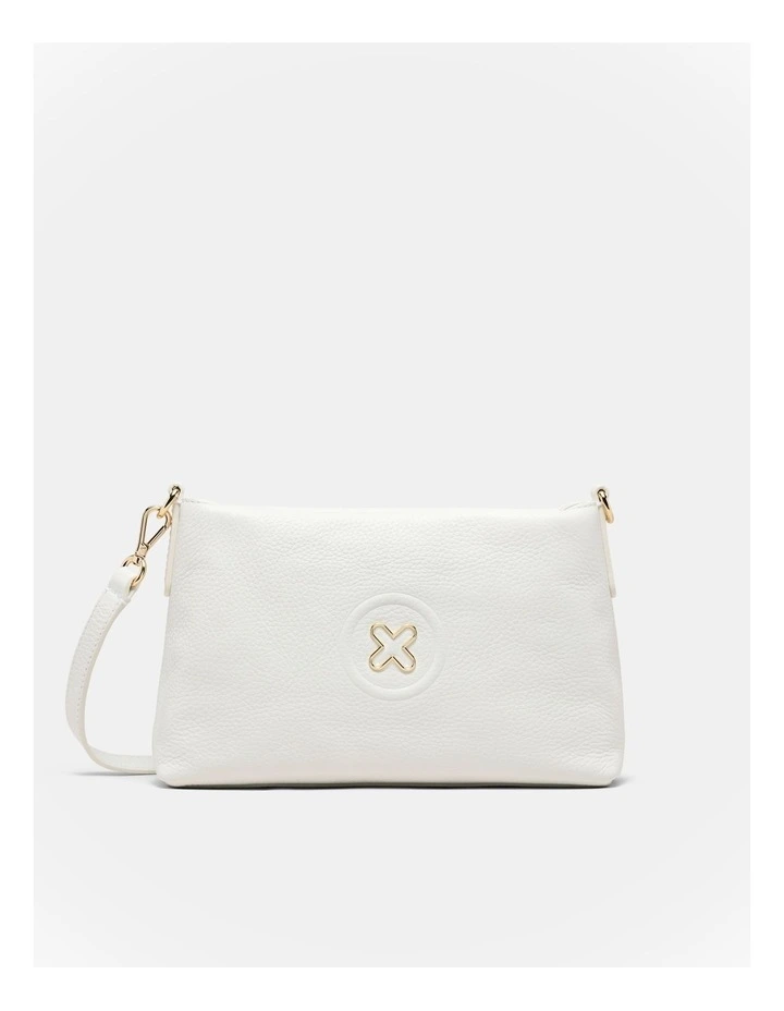 Bay Strap Crossbody Bag in White image 1