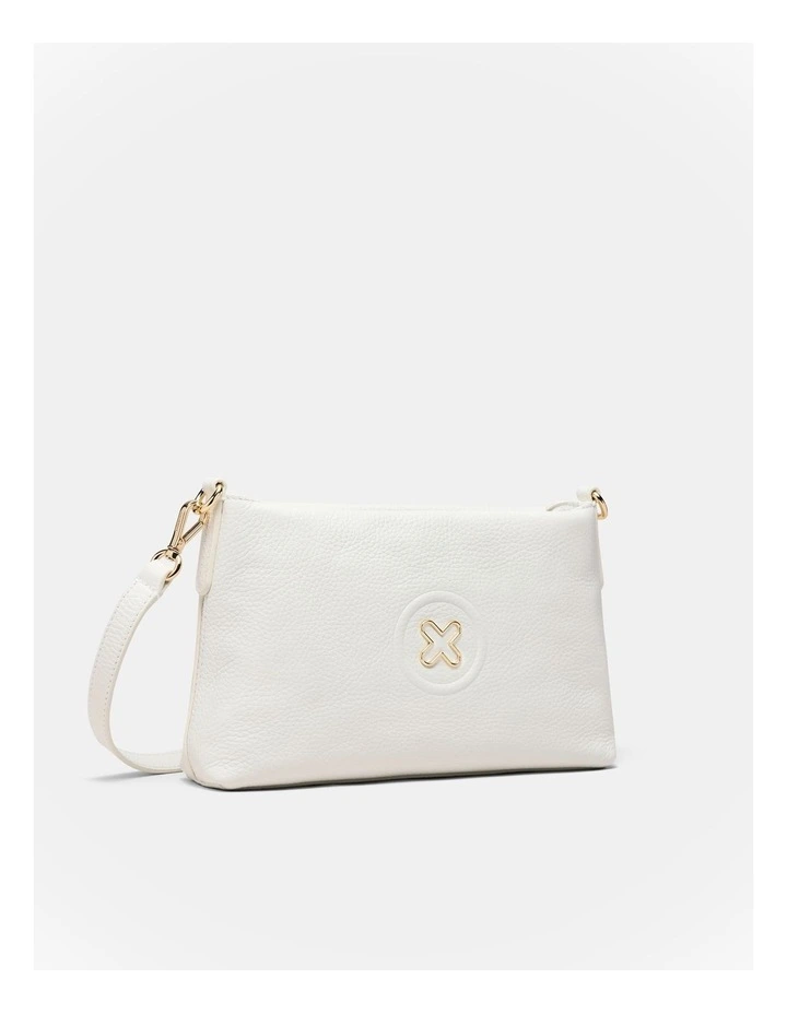 Bay Strap Crossbody Bag in White image 3