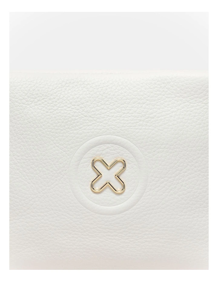 Bay Strap Crossbody Bag in White image 6