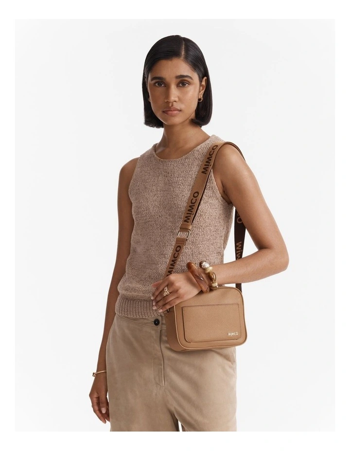 Northcote Camera Crossbody Bag in Caramel image 2
