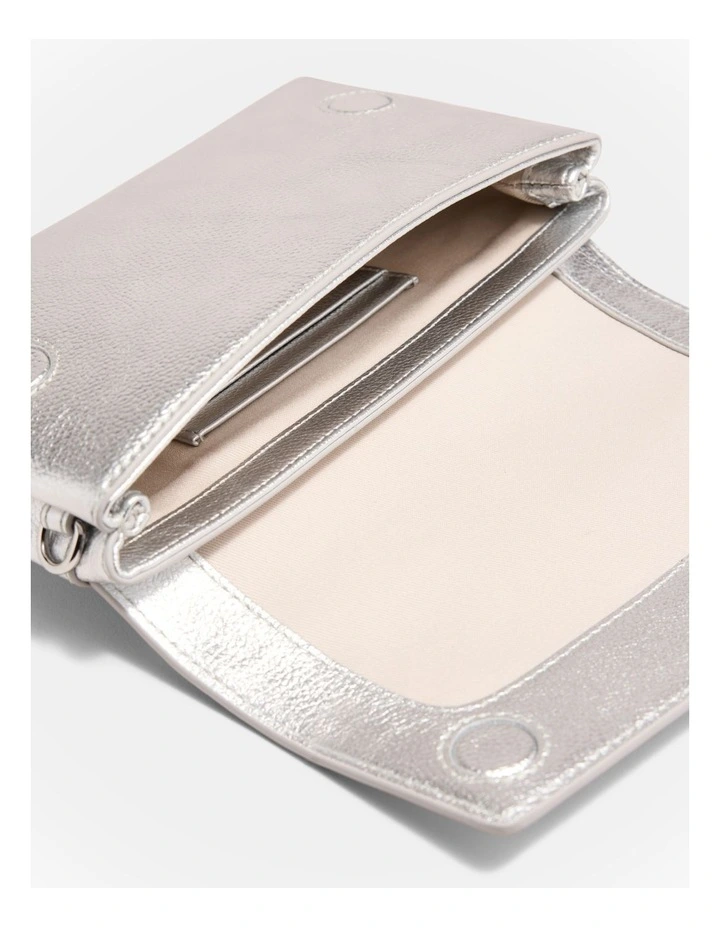 Drift Crossbody Bag in Silver image 6