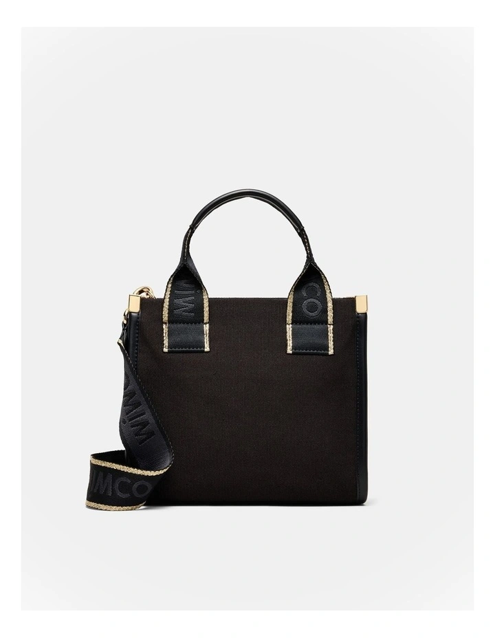 Patch Mini Tote Bag in Black image 5