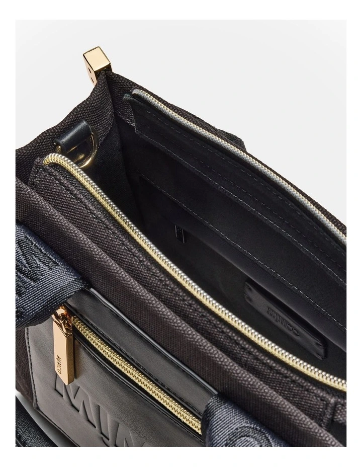 Patch Mini Tote Bag in Black image 7