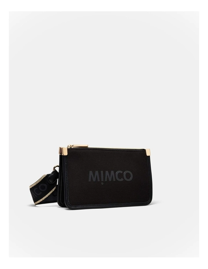 Patch Crossbody Bag in Black image 3