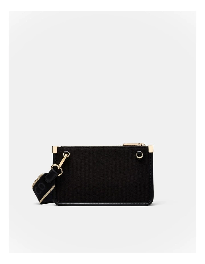 Patch Crossbody Bag in Black image 4
