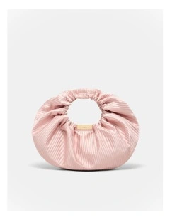 Bianca Rouched Grab Bag in Petal