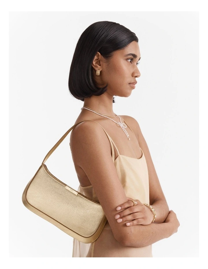 Cove Slim Shoulder Bag in Light Gold image 2