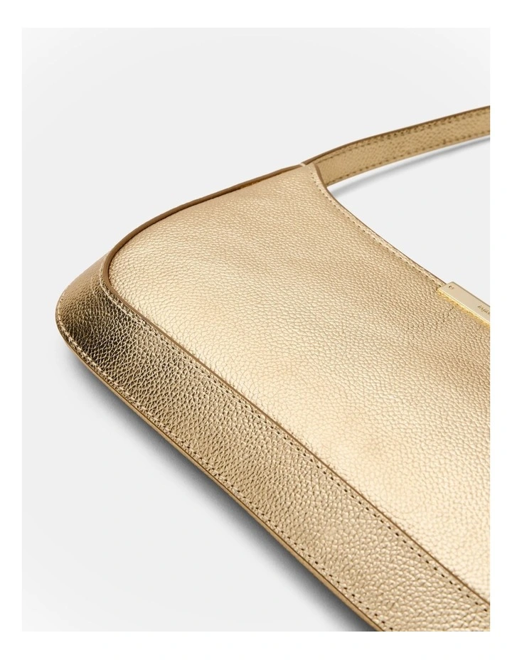 Cove Slim Shoulder Bag in Light Gold image 5