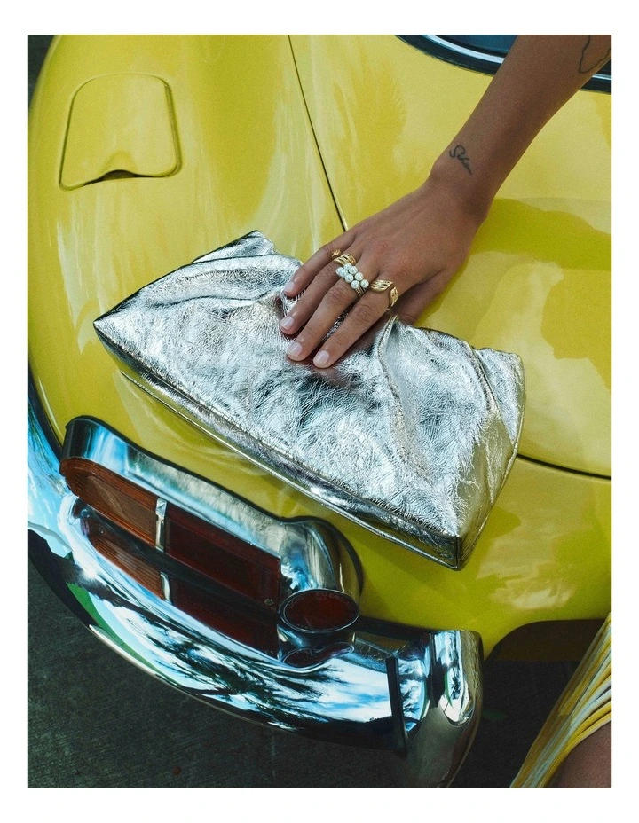 The Clutch Bag in Silver image 2