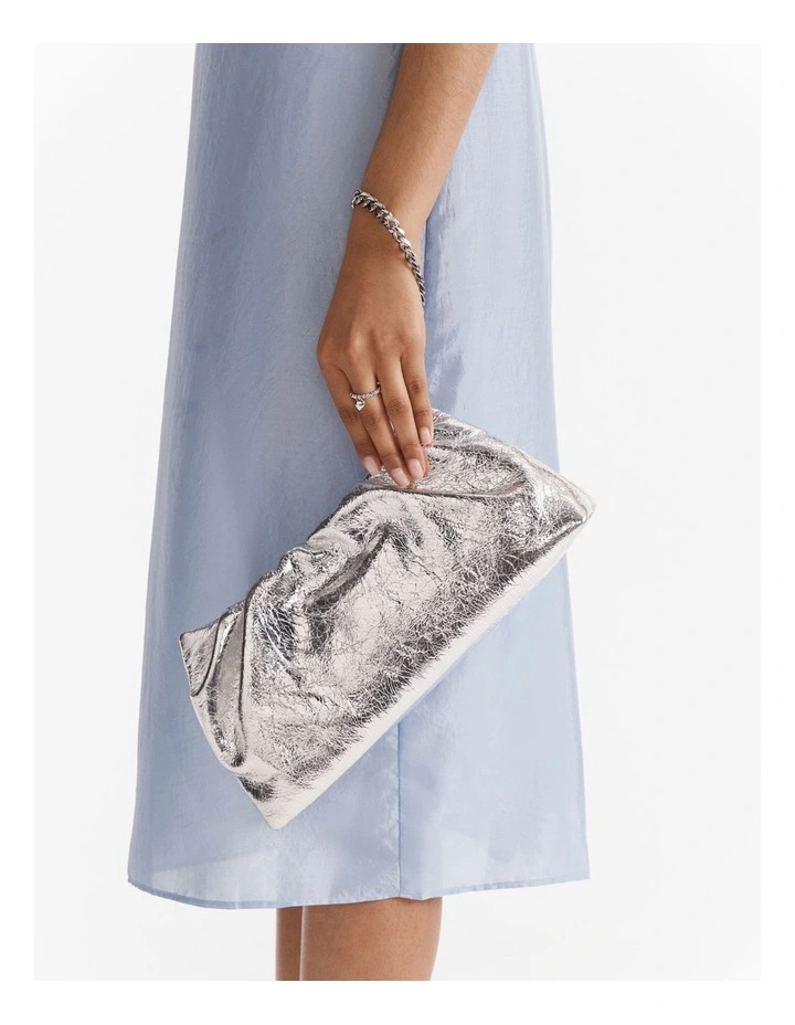 The Clutch Bag in Silver image 5