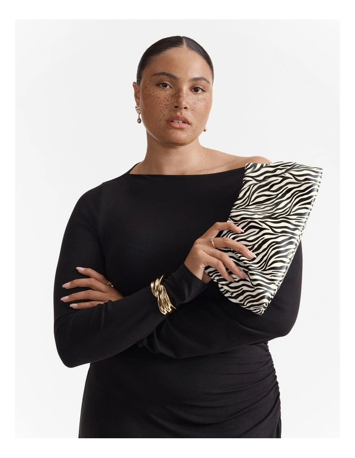 The Clutch Bag in Zebra Print image 4