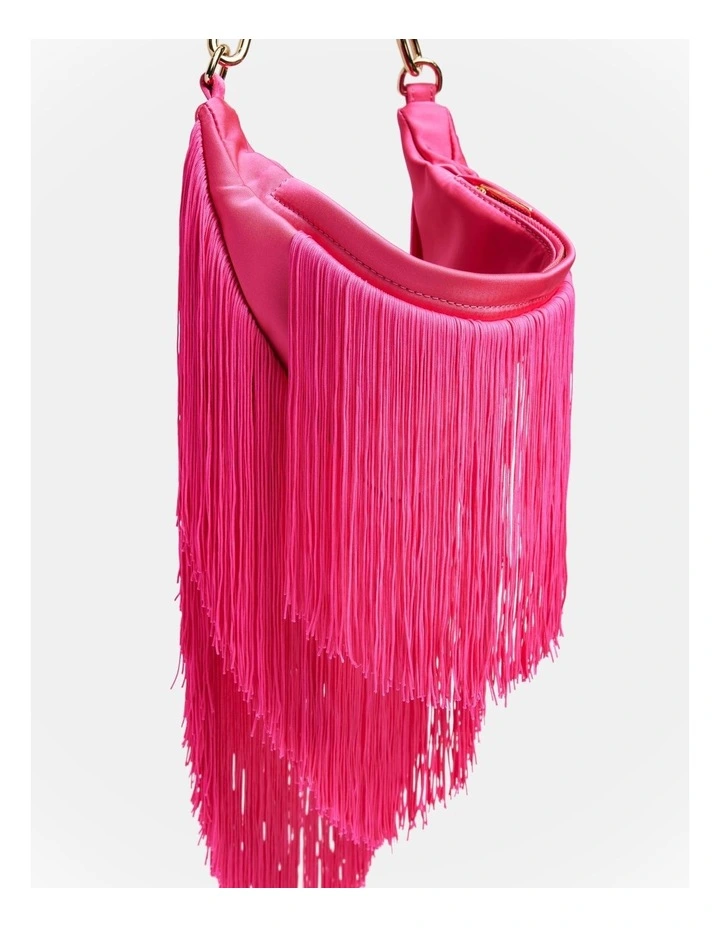 Rockbird Fringe Shoulder Bag in Hot Pink image 5