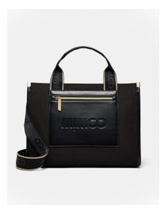 Patch Tote Bag in Black
