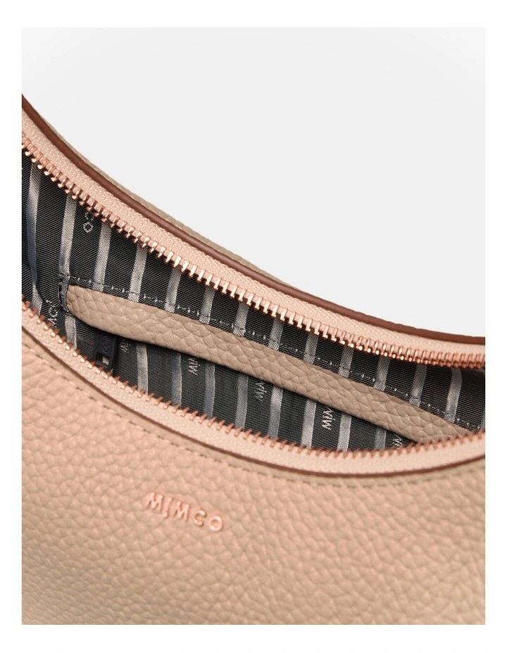 Classico Crescent Crossbody Bag in Almond image 6