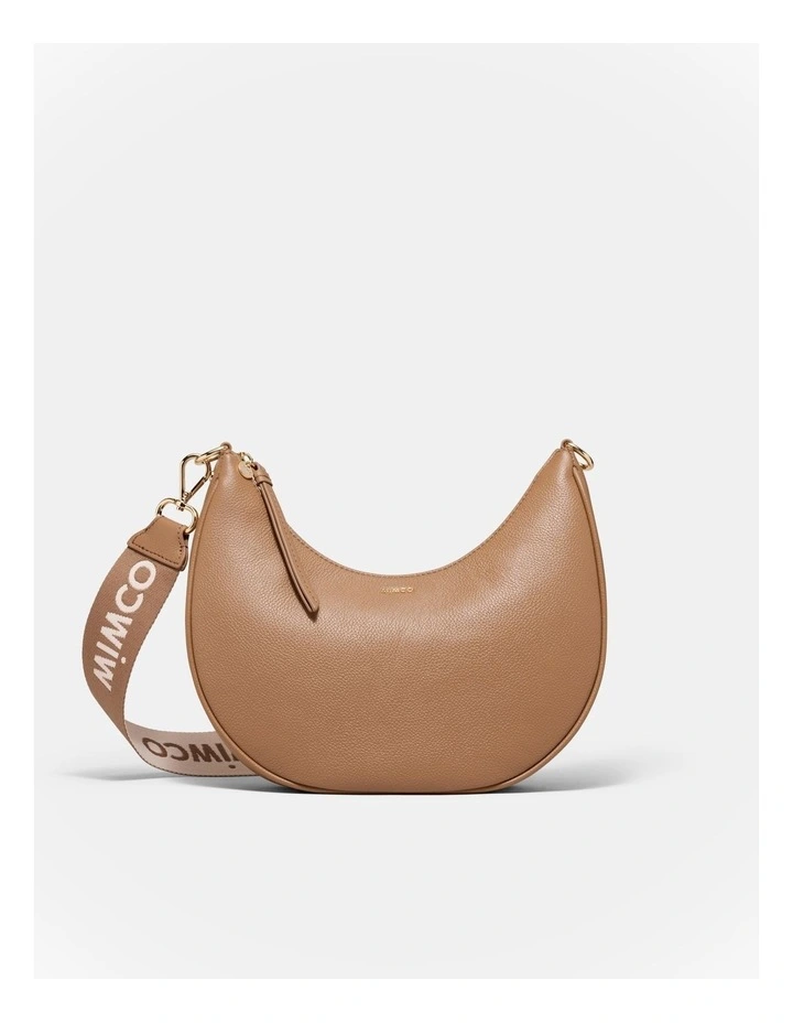 Classico Crescent Crossbody Bag in Caramel image 1