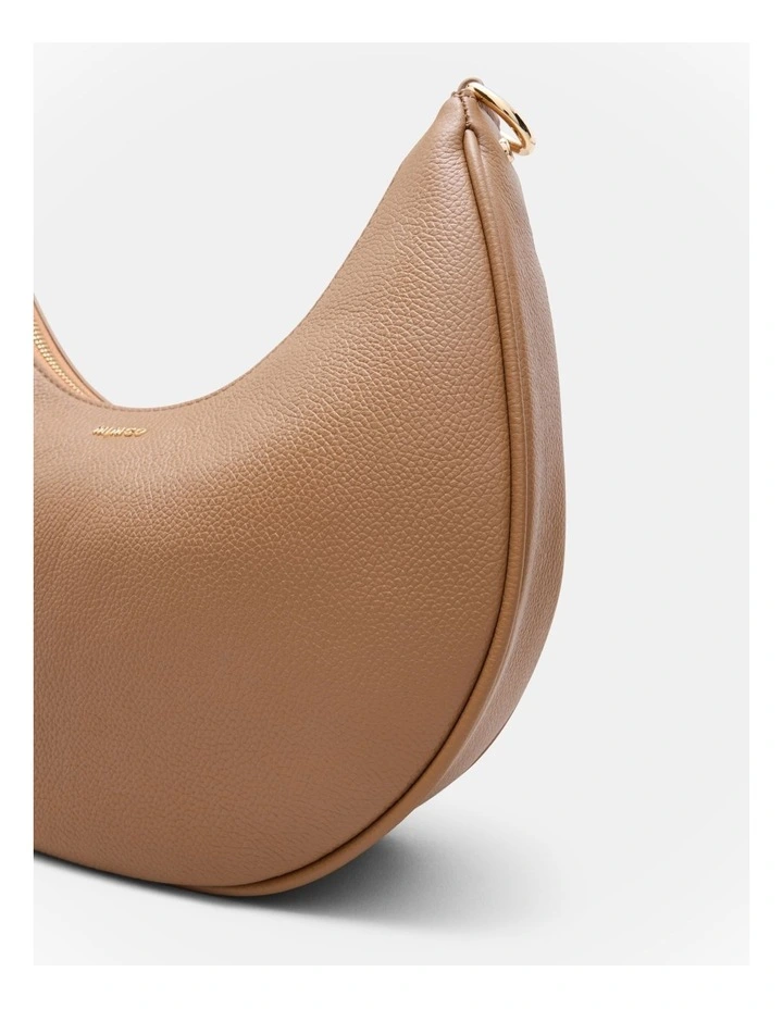 Classico Crescent Crossbody Bag in Caramel image 5