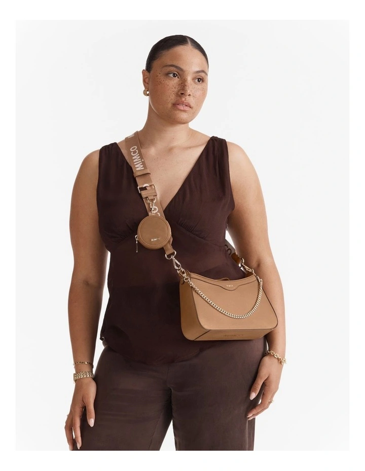 Jett Crossbody Bag in Caramel image 2